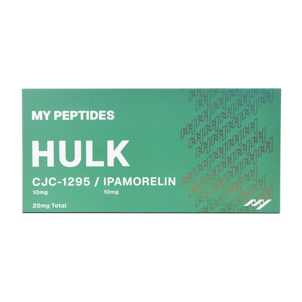 MY PEPTIDES Hulk Stack (CJC-1295 with DAC & Ipamorelin) | 20mg — official product packaging