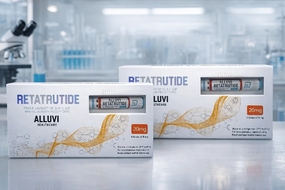 Alluvi Retatrutide 20mg (R&D Only) X 2 — official product packaging
