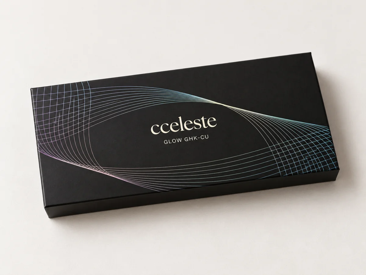 Cceleste GLOW · Research pen kit — official product packaging